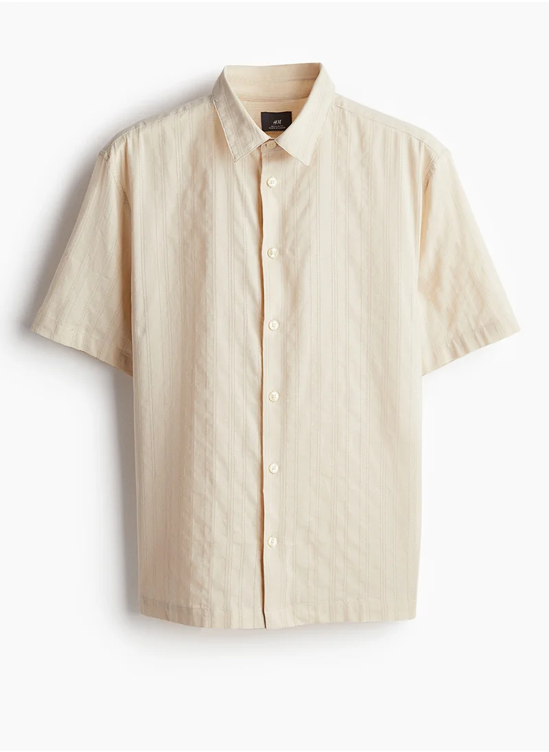 H&M Regular Fit Textured Shirt