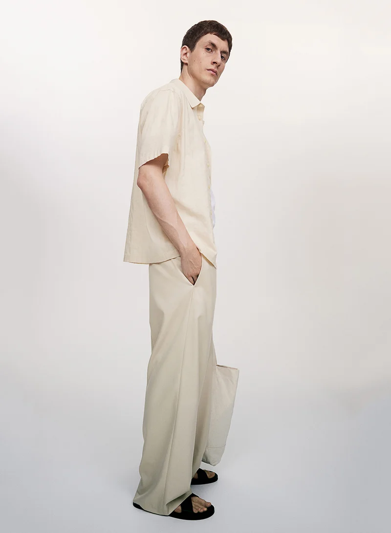 H&M Regular Fit Textured Shirt