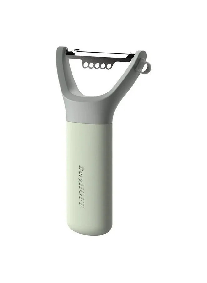 Berghoff Leo Balance Ergonomic Handle Y-Peeler with Zester Green and Grey 2.5 x 7.5 x 13 cm 3950419