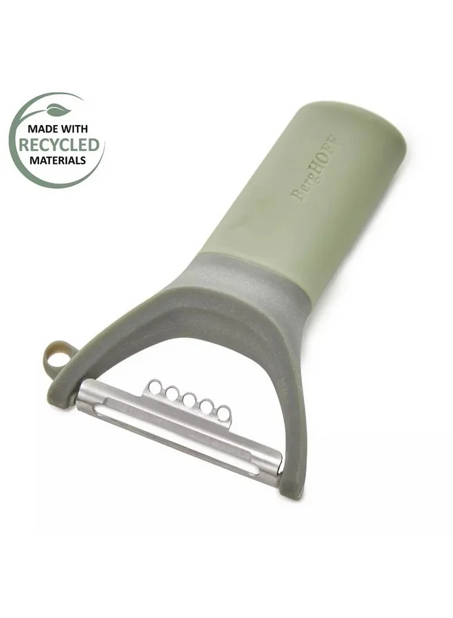 Berghoff Leo Balance Ergonomic Handle Y-Peeler with Zester Green and Grey 2.5 x 7.5 x 13 cm 3950419
