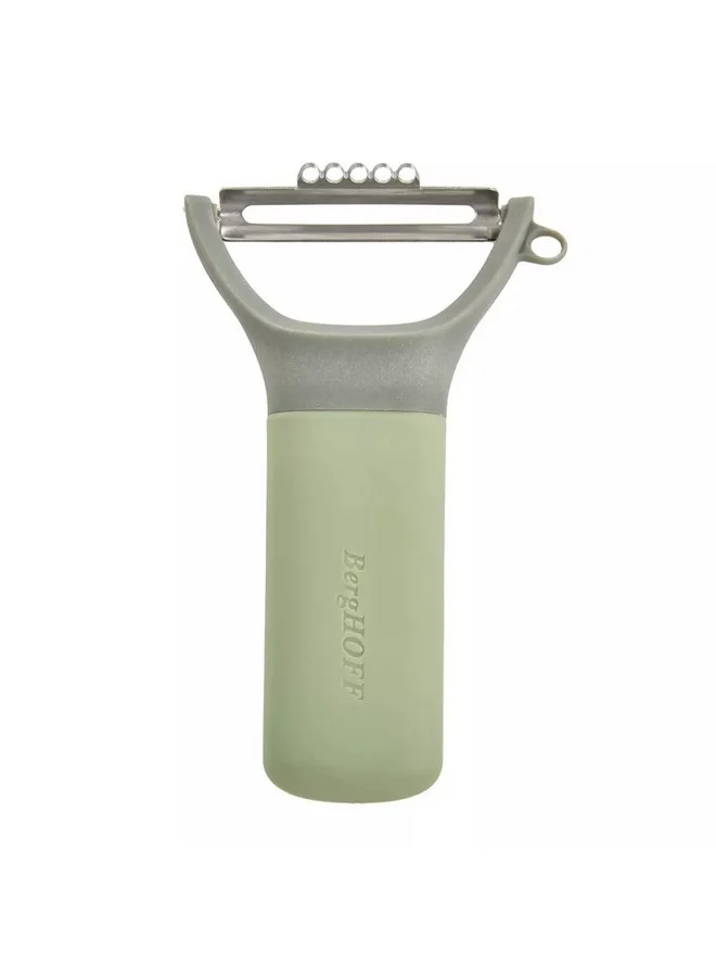 Berghoff Leo Balance Ergonomic Handle Y-Peeler with Zester Green and Grey 2.5 x 7.5 x 13 cm 3950419