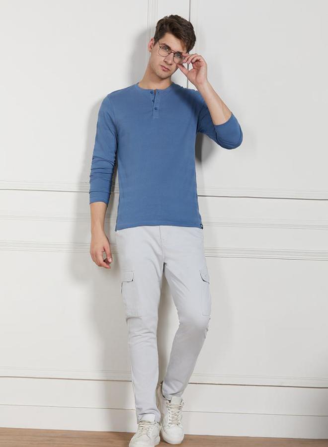 دينيس لينغو تيشيرت بقصة عادية وياقة بأزرار - Image 4