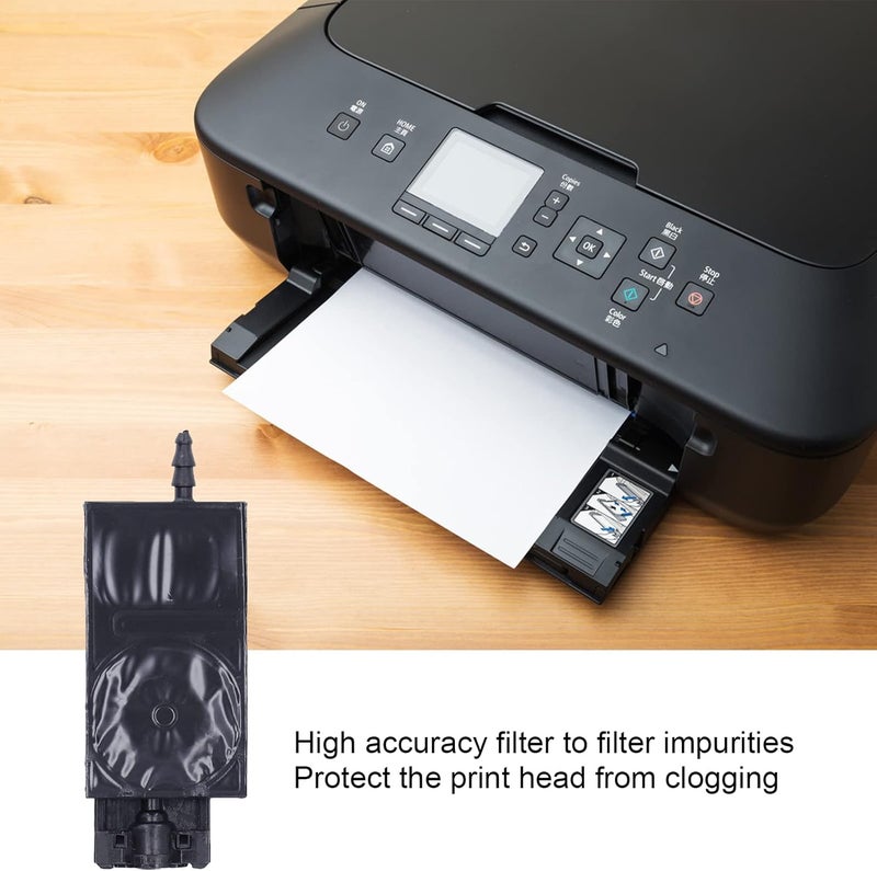 كلاراكو طابعة UV مثبط الحبر لطابعة XP600، 6 قطع بديلة من مثبط PP مستطيل الشكل مع سهولة التركيب، يحمي رأس الطباعة من الانسداد، حبر (أسود) - Image 2