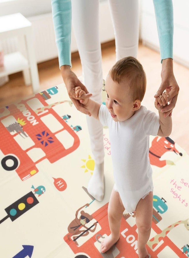 WENGTY Baby Crawling Floor Mat, Reversible Design, 8 mm Thickness with Storage Zipper Bag (Multi Theme 180 x 200 CM) - Image 5