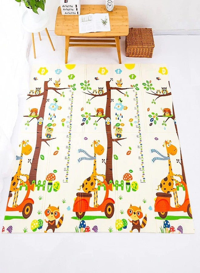WENGTY Baby Crawling Floor Mat, Reversible Design, 8 mm Thickness with Storage Zipper Bag (Multi Theme 180 x 200 CM) - Image 2