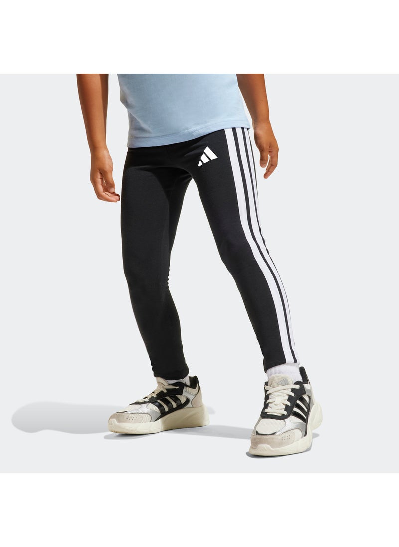 Adidas - Kids 3 Stripe Essential Leggings - Image 1