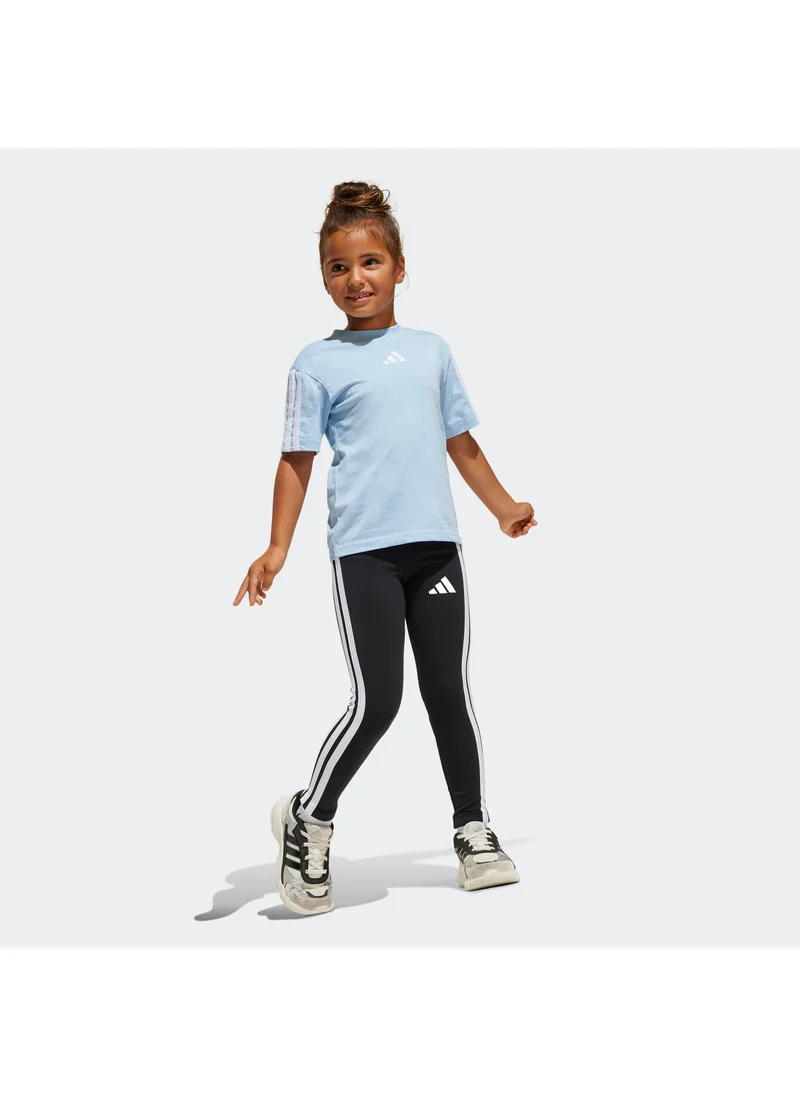 Adidas Kids 3 Stripe Essential Leggings