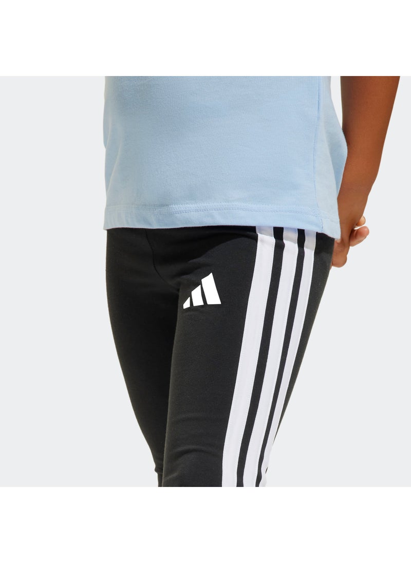 Adidas - Kids 3 Stripe Essential Leggings - Image 1