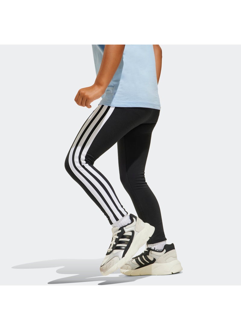Adidas - Kids 3 Stripe Essential Leggings - Image 1