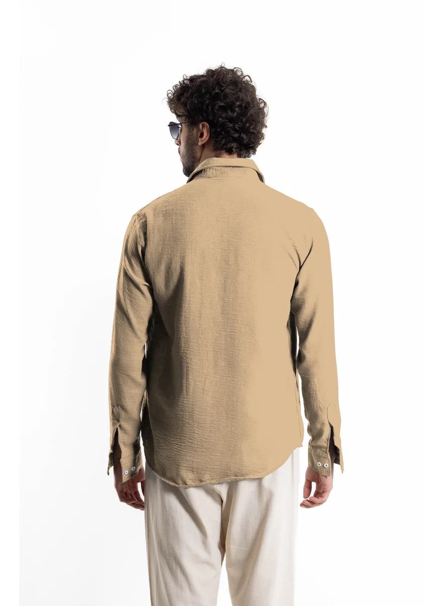 شايبس TEXTURED LINEN BLEND SHIRT