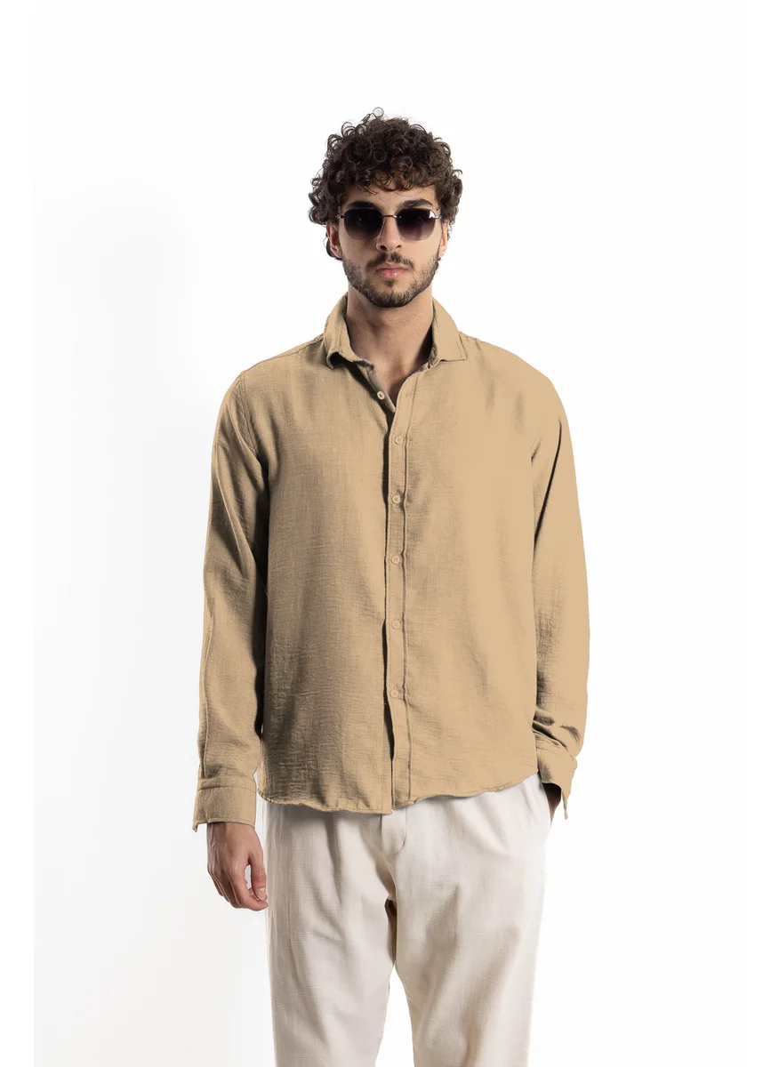 شايبس TEXTURED LINEN BLEND SHIRT