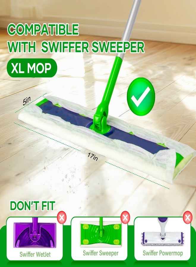 DOCXCDO ‌60 Pack Dry Sweeping Cloths for Swiffer Sweeper XL Replacement - Dust-Absorbing Disposable Pads, Non-Washable & Unscented, Compatible with Swiffer XL (Static-Lift, Lint-Free) - Image 2