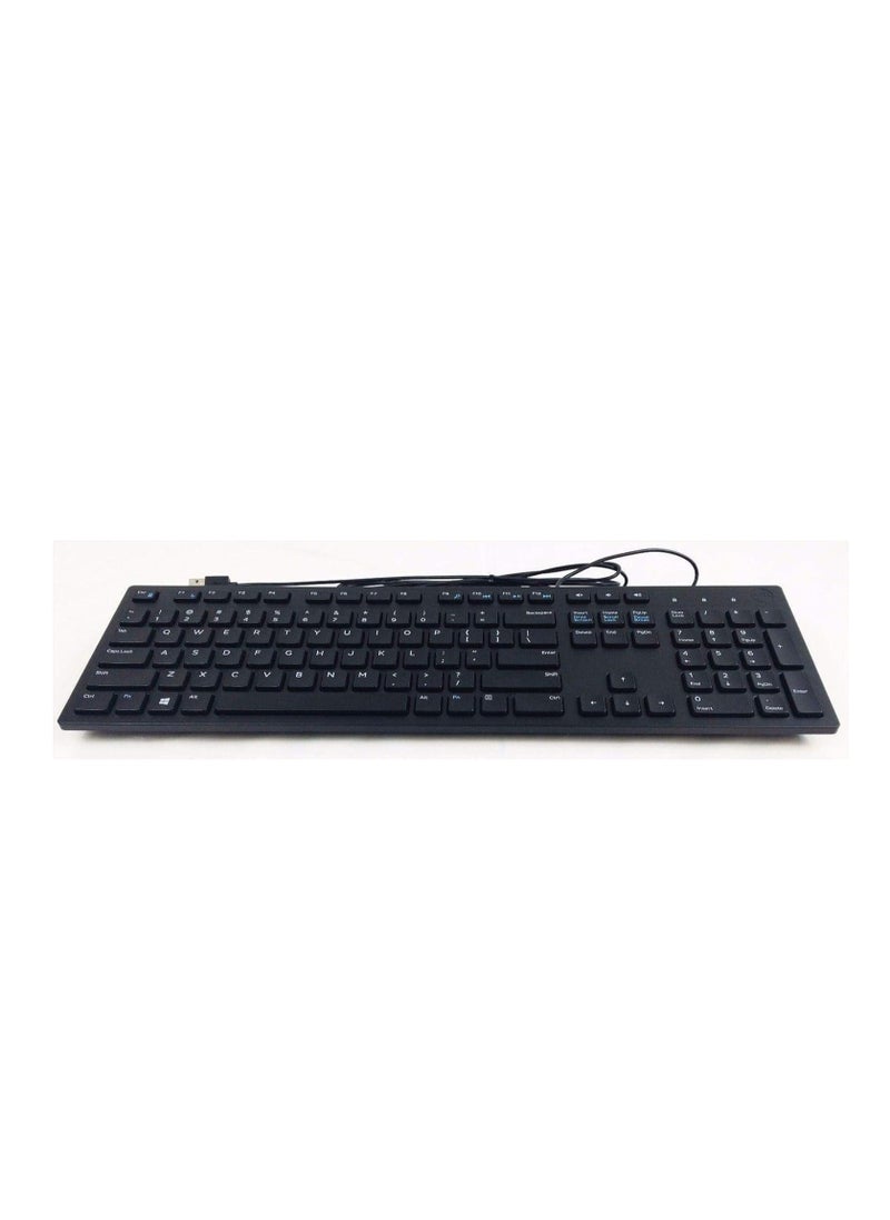 Generic - Wired USB Keyboard for Desktop and Laptop – Model KB216, Black - Image 1