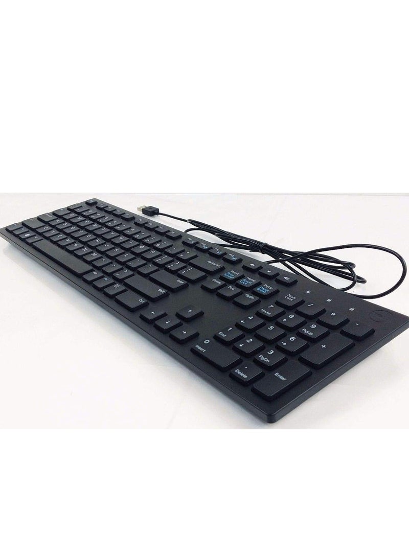 Generic - Wired USB Keyboard for Desktop and Laptop – Model KB216, Black - Image 1