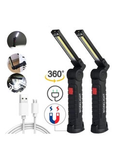 SHIXIN Multifunctional folding work light, outdoor waterproof, strong magnetic camping work vehicle maintenance light, 5 modes, USB charging, LED long battery life  - Image 1