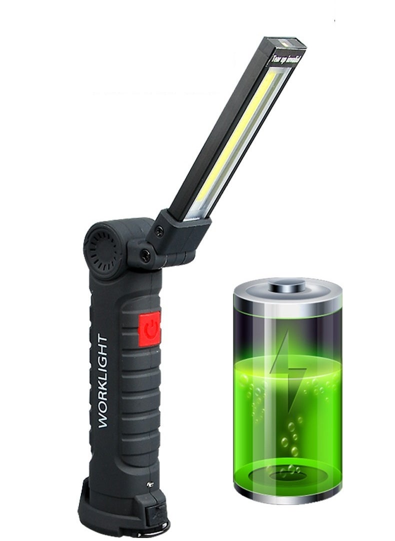 SHIXIN Multifunctional folding work light, outdoor waterproof, strong magnetic camping work vehicle maintenance light, 5 modes, USB charging, LED long battery life  - Image 2