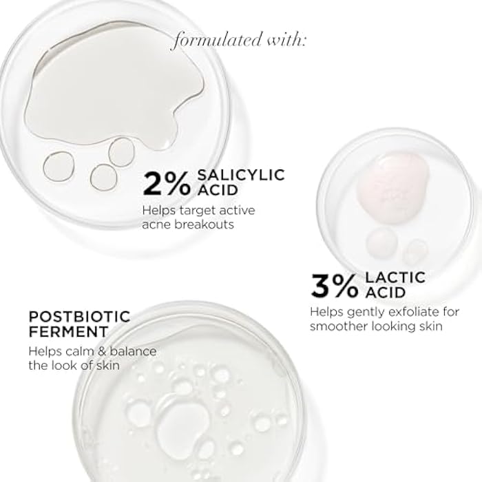 IT Cosmetics Bye Bye Breakout Acne Treatment Face Serum -With 2% Salicylic Acid & 3% Lactic Acid - Helps Reduce Pimples in 3 Days & Fades Look of Post-Acne Marks in 8 Weeks - 1 Fl. Oz - Image 4