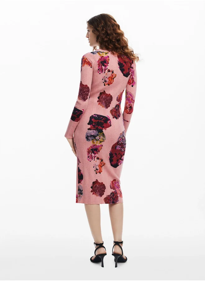 DESIGUAL Midi Knit Dress M. Christian Lacroix