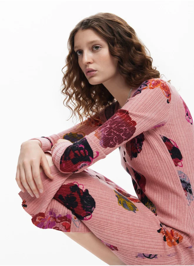 DESIGUAL Midi Knit Dress M. Christian Lacroix