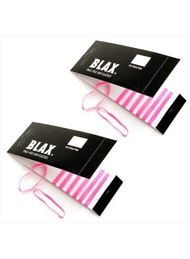 Smoothies Blax BLACK Snag-Free Hair Elastics 4mm, 8 Count (2-Pack) - Image 4