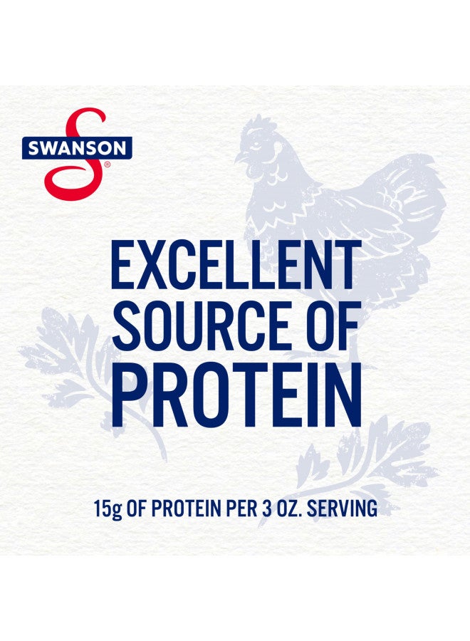 Swanson White and Dark Premium Chunk Canned Chicken Breast in Water, Fully Cooked Chicken, 9.75 OZ Can (Case of 12) - Image 1