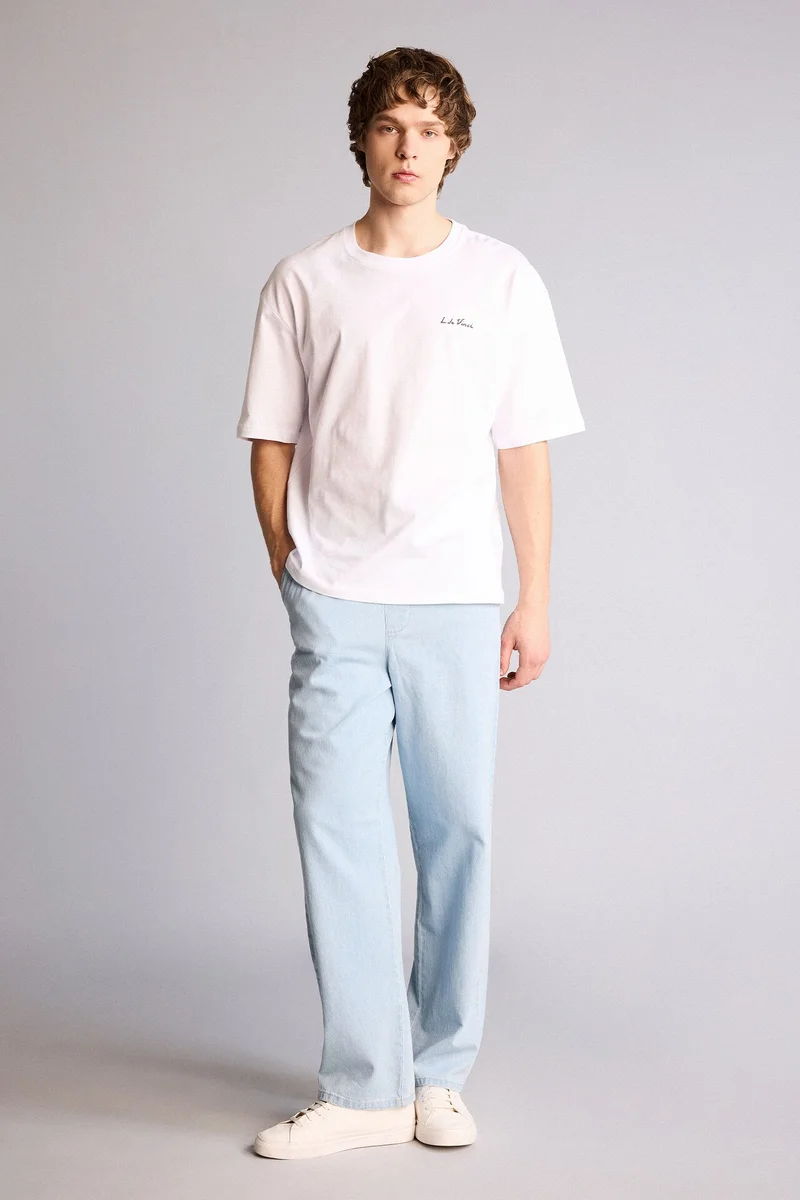 ديفاكتو Leonardo da Vinci Boxy Fit Slogan Print T-Shirt