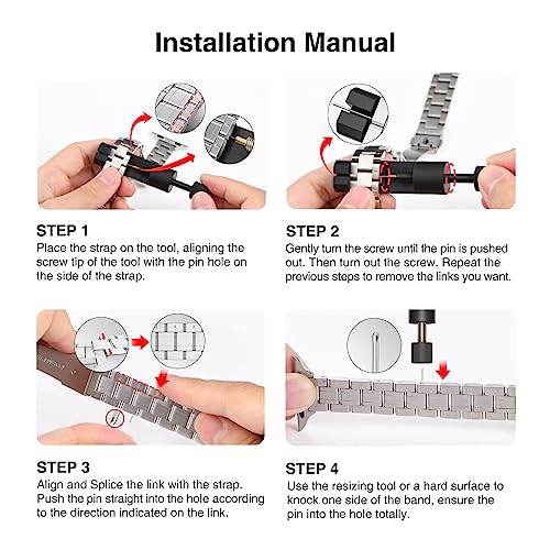 STIROLL Thin Replacement Band Compatible for Apple Watch 38mm 40mm 41mm 42mm(Series 11 10), Stainless Steel Metal Wristband Women Men for iWatch Ultra SE Series 9 8 7 6 5 4 3 2 1, Silver - Image 5
