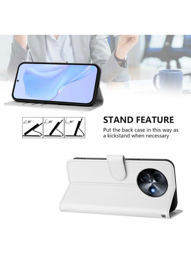 S-TOP Case For itel S24 Skin Feel Solid Color Leather Phone Case with Lanyard - Image 3