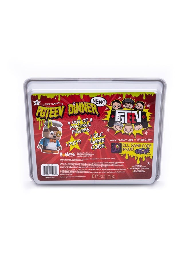 FGTeeV – Chef Duddy Dinner - Filled with Surprises Including Gurkey Turkey Gravy Putty, and 4 Food-Themed Micro STAX Figures – Change, Create, Customize, Collect - Image 4