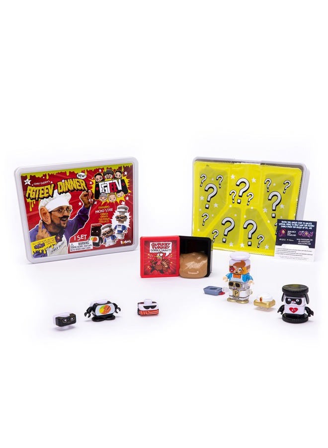 FGTeeV – Chef Duddy Dinner - Filled with Surprises Including Gurkey Turkey Gravy Putty, and 4 Food-Themed Micro STAX Figures – Change, Create, Customize, Collect - Image 5