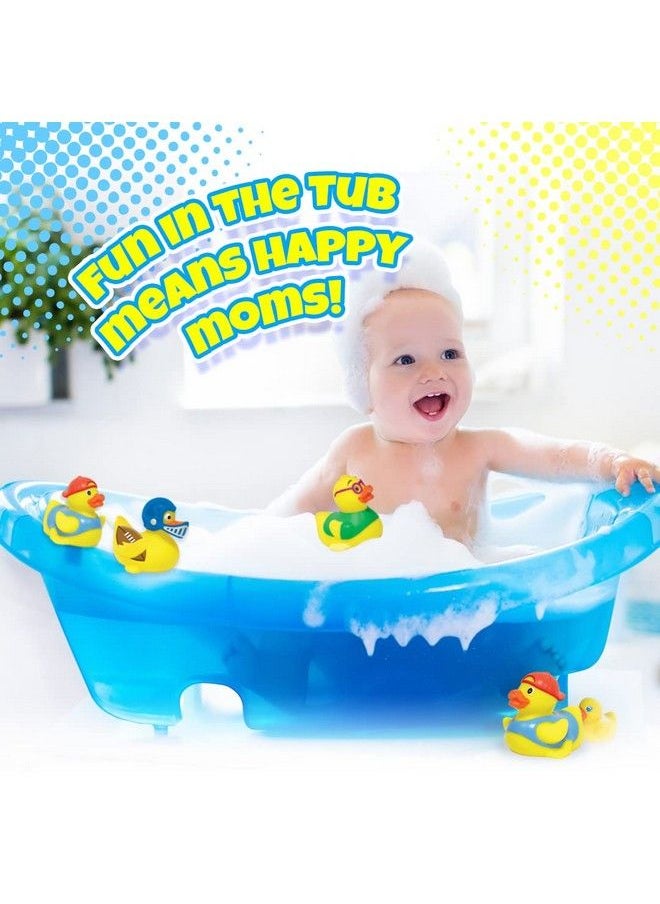 Ja-Ru - Splash Fun Rubber Duck Water Squirt Toys (4 Rubber Ducks Assorted) By Ja Ru. Classic Rubber Ducks Water Squirting Bathtub Toy For Kids & Toddler Fun Bathtime. Party Favors Birthday Gift Bulk. 1178 4 - Image 1