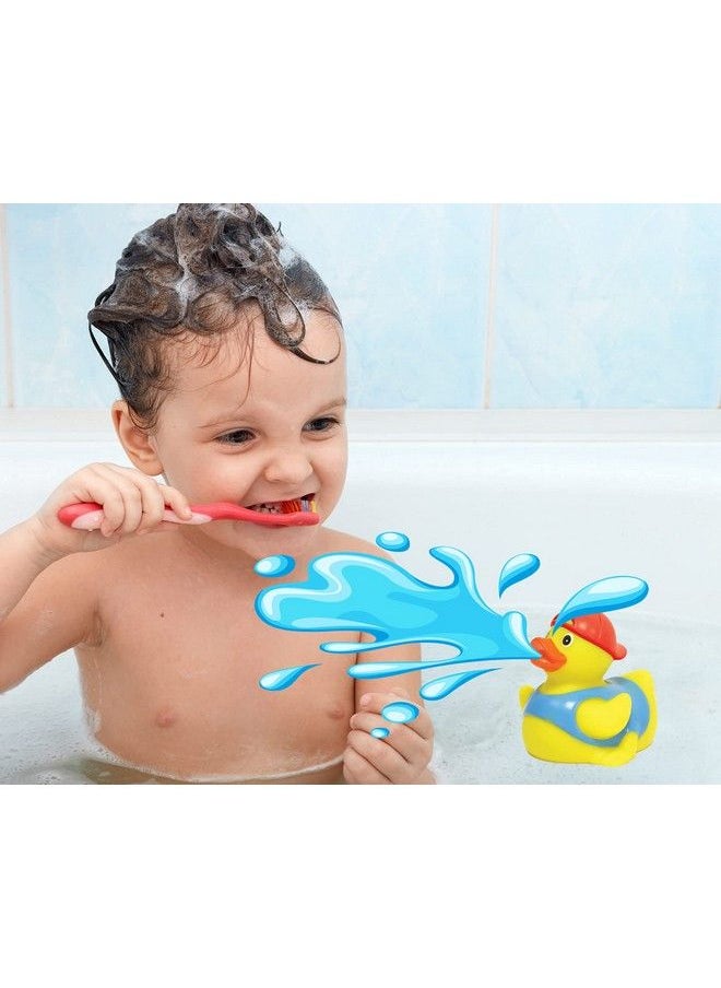 Ja-Ru - Splash Fun Rubber Duck Water Squirt Toys (4 Rubber Ducks Assorted) By Ja Ru. Classic Rubber Ducks Water Squirting Bathtub Toy For Kids & Toddler Fun Bathtime. Party Favors Birthday Gift Bulk. 1178 4 - Image 1
