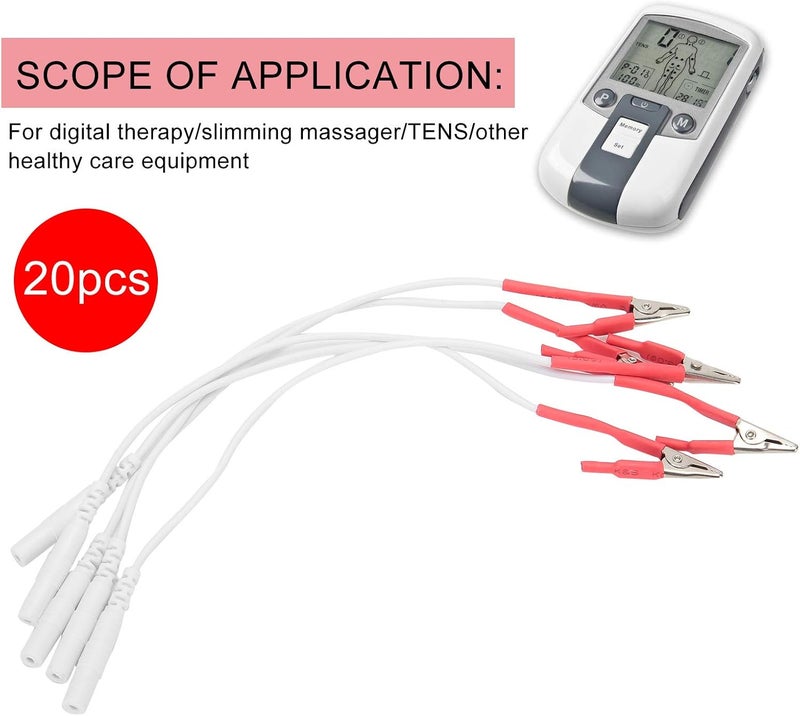 klarako 20pcs / Bag TENS Wire Cable, Clip Electrode Wires Cable for TENS Unit Physiotherapy Machine - Image 3