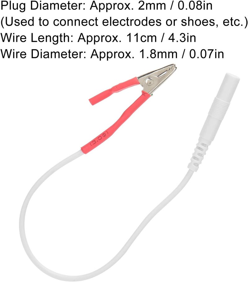 klarako 20pcs / Bag TENS Wire Cable, Clip Electrode Wires Cable for TENS Unit Physiotherapy Machine - Image 2