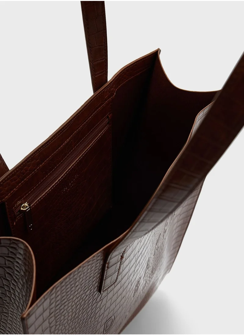 Ted Baker Croccon Large Shoppers Bag
