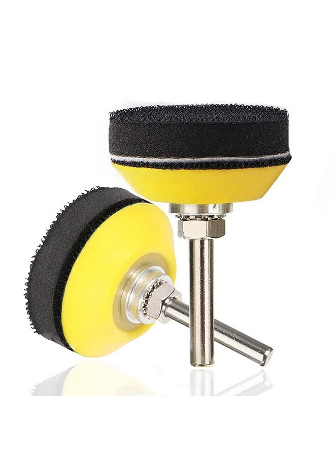 Yakamoz Yakamoz 2 Set 2-Inch Hook and Loop Sanding Backing Pad with Soft Foam Layer Buffering Pad for Drill Air Die Grinder Sander Rotary Tool, 1/4" Shank Adapter Included  - Image 1