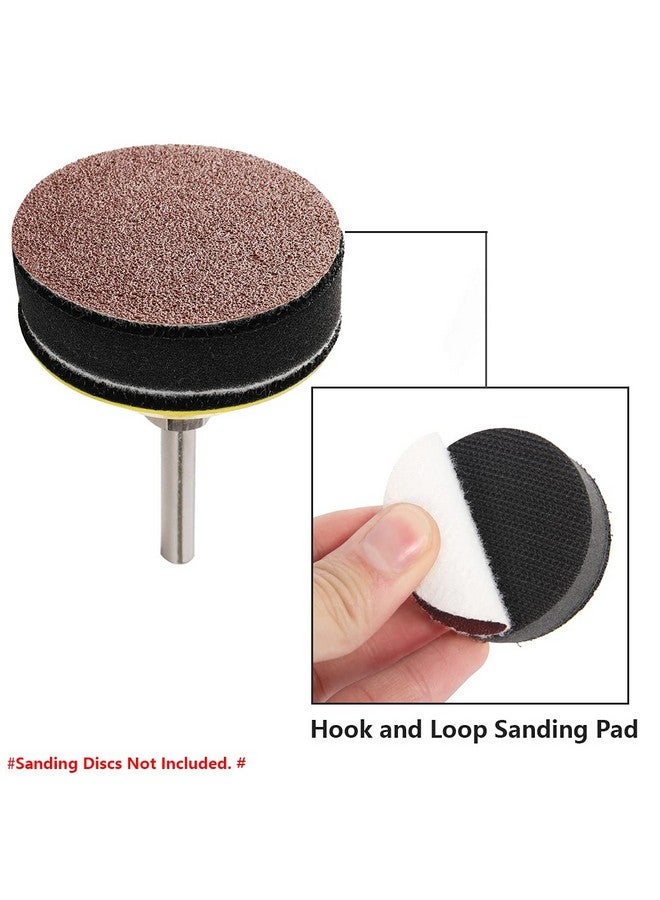 Yakamoz Yakamoz 2 Set 2-Inch Hook and Loop Sanding Backing Pad with Soft Foam Layer Buffering Pad for Drill Air Die Grinder Sander Rotary Tool, 1/4" Shank Adapter Included  - Image 4
