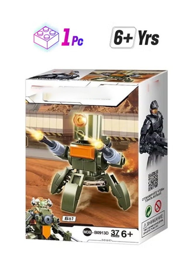 Sluban 37-piece robot or spaceship-shaped cubes