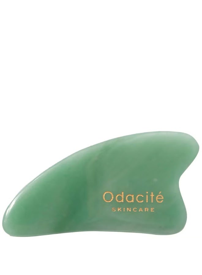 Odacite Odacité Crystal Contour Gua Sha - Green Aventurine - Image 1