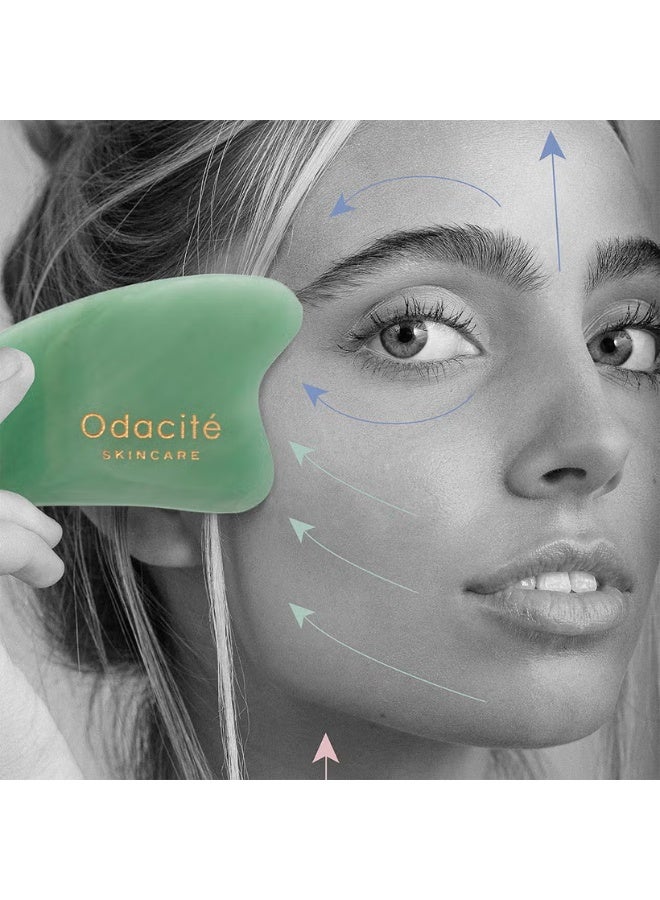 Odacite Odacité Crystal Contour Gua Sha - Green Aventurine - Image 2