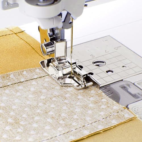FIKLOTA 2-Piece Stitch in Ditch Foot and 1/4''(Quarter Inch) Quilting Patchwork Presser Foot with Edge Guide Set for Low Shank Snap-On Singer, Brother, Janome, Juki, New Home, and More Sewing Machines - Image 5