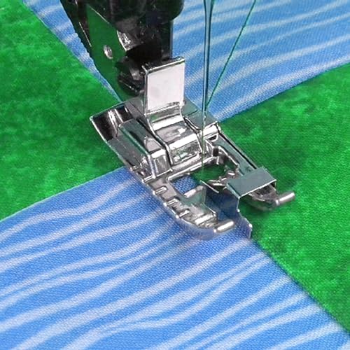 FIKLOTA 2-Piece Stitch in Ditch Foot and 1/4''(Quarter Inch) Quilting Patchwork Presser Foot with Edge Guide Set for Low Shank Snap-On Singer, Brother, Janome, Juki, New Home, and More Sewing Machines - Image 4
