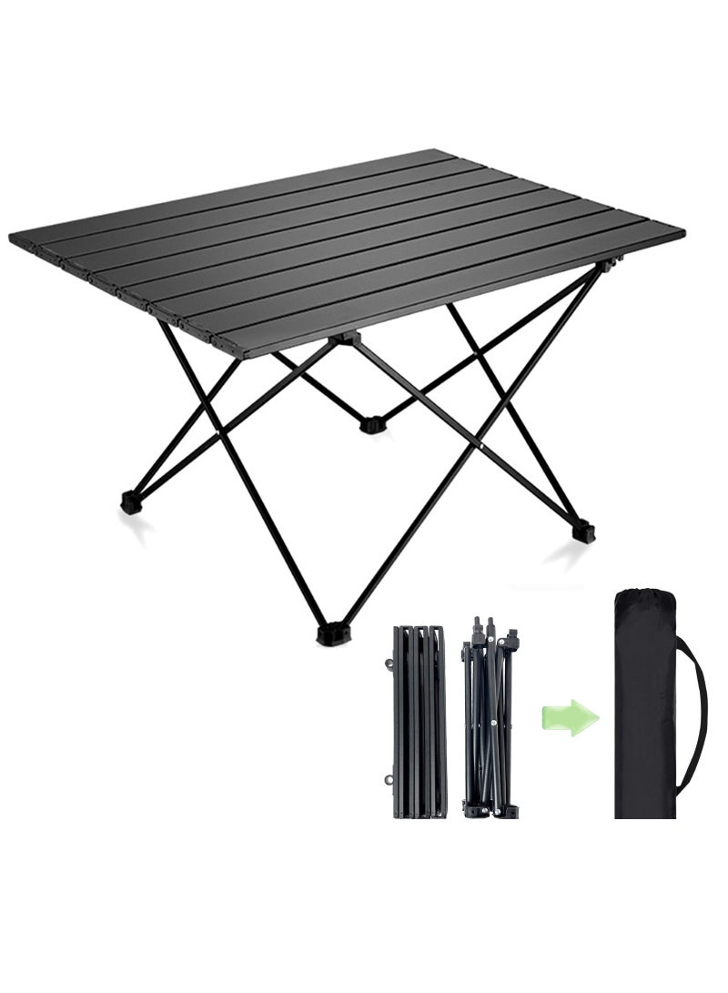 إسكدنيا طاولة التخييم المحمولة طاولة معسكر في الهواء الطلق طاولة نزهة قابلة للطي كبير 68*46 سم من الألومنيوم الطاولة الشاطئ الطاولة طاولة طاولة الطعام مع حقيبة حمل للرمال ، والمشي لمسافات طويلة ، والظهر ، والنزهة ، والمخيم ، والشواء ، والسفر ، والسفر ، والسفر - Image 1