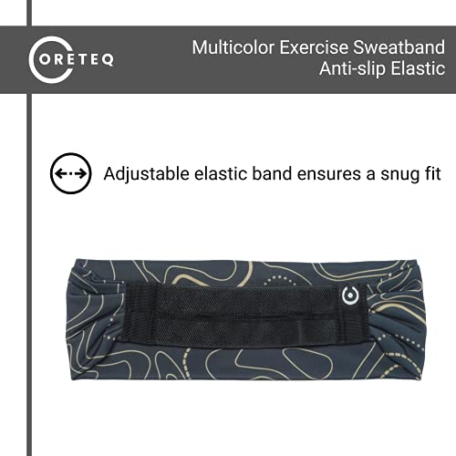 Coreteq Printed Multifunction Sports Sweatband Headband with Silicon Elastic Band Anti-Slip Men and Women (PSY Green) - Image 5