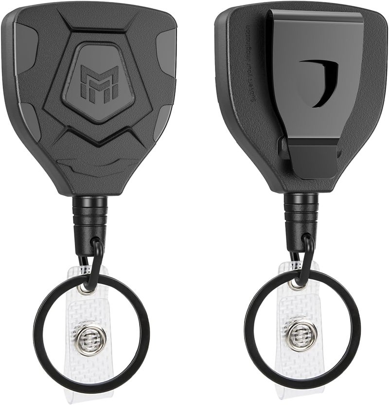 MNGARISTA Heavy Duty Retractable Keychain with Belt Clip - 2-Pack - Image 1