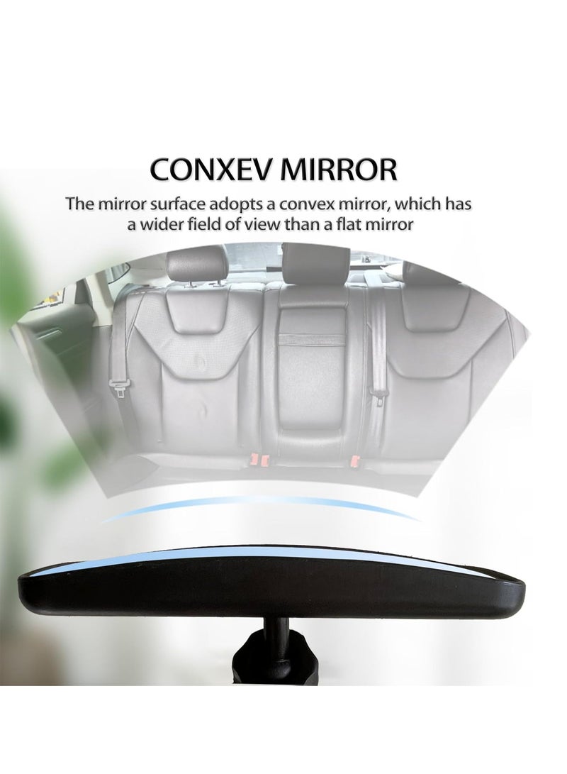 KASTWAVE Baby Car Mirror, Universal Car Interior Rearview, Baby Mirror Wide Angle Convex Mirror Clip-on & Suction Cup Mirrors, Baby Car Seat Safely Mirror, for Viewing Rear Passengers, Easy Install, Clear View - Image 3