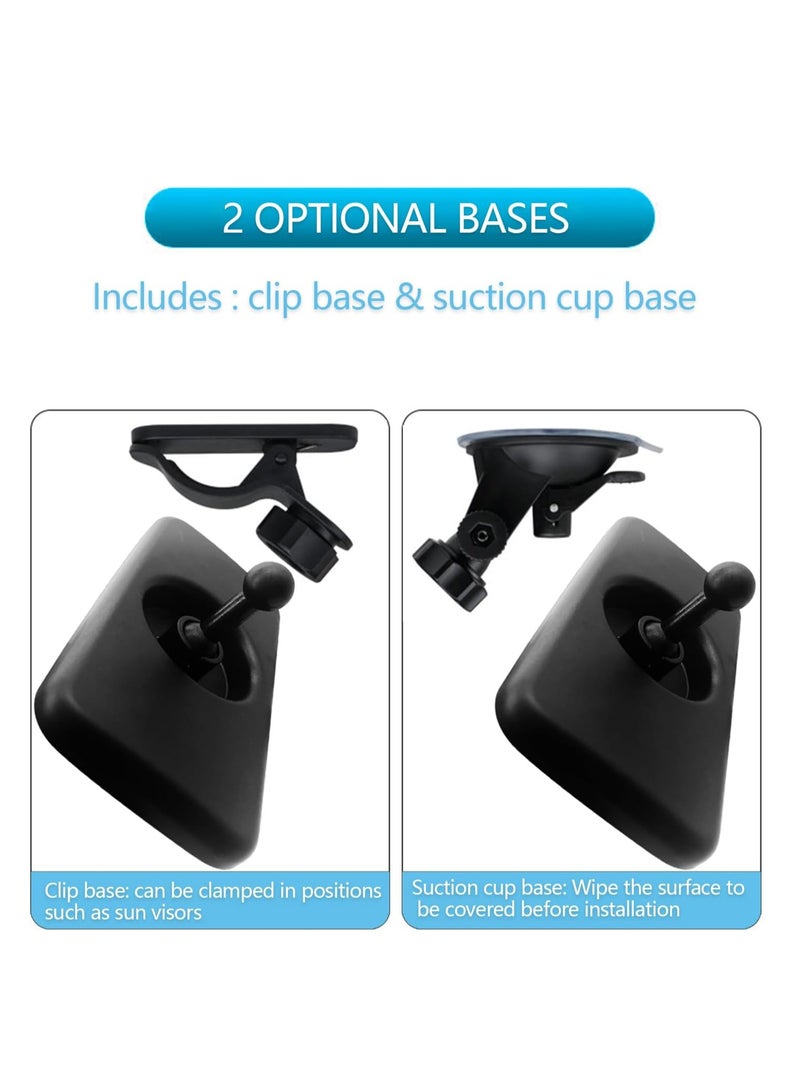 KASTWAVE Baby Car Mirror, Universal Car Interior Rearview, Baby Mirror Wide Angle Convex Mirror Clip-on & Suction Cup Mirrors, Baby Car Seat Safely Mirror, for Viewing Rear Passengers, Easy Install, Clear View - Image 5