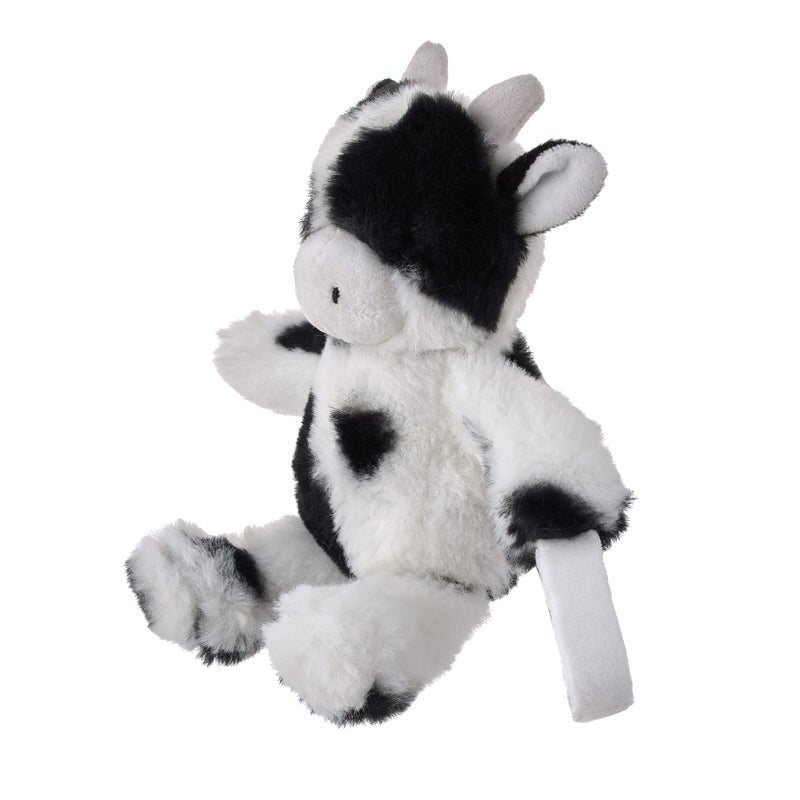 NoJo Little Love by NoJo Cow Shaped Black and White Plush Pacifier Buddy - Image 2