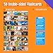 SpriteGru 50 Verb Flashcards Picture Word Cards Action Language Builder Visual Aid Language Learning Tool for Autism ESL Teaching Materials for Adults NonVerbal Children Vocabulary Builder for Kids - Image 4