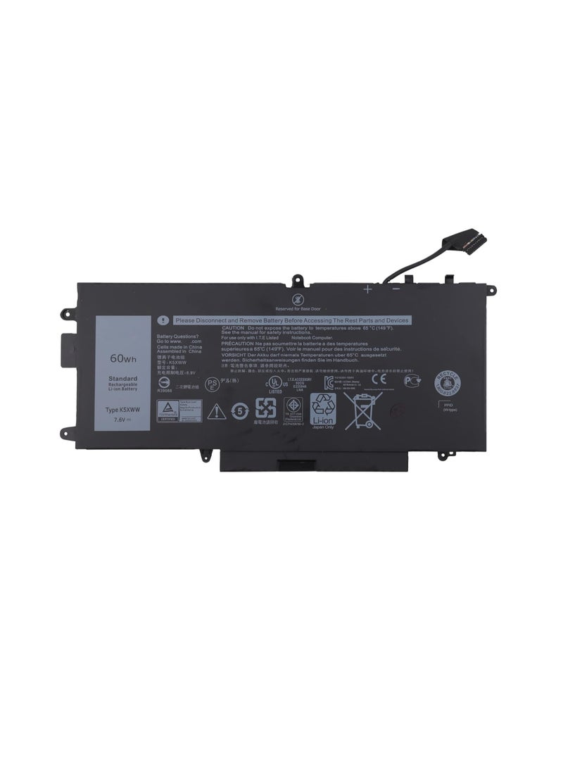 Terabyte بطارية لابتوب K5XWW 7.6V 4 خلايا 60Wh متوافقة مع Dell Latitude 7389 5289 E5289 7390 2 في 1 سلسلة L3180 Notebook 6CYH6 71TG4 725KY N18GG J0PGR - Image 1